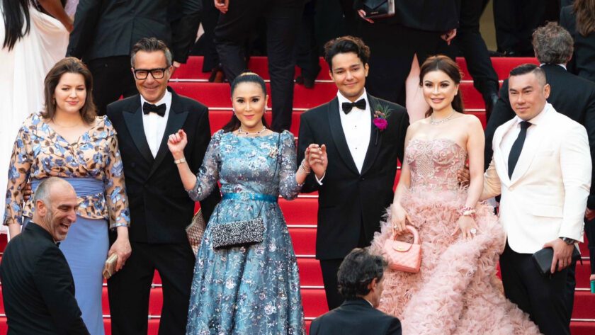 First Lady of Iceland Eliza Reid, Hermès' Michael Coste, and Jessica Chaijaya on Cannes Film Festival red carpet 2024