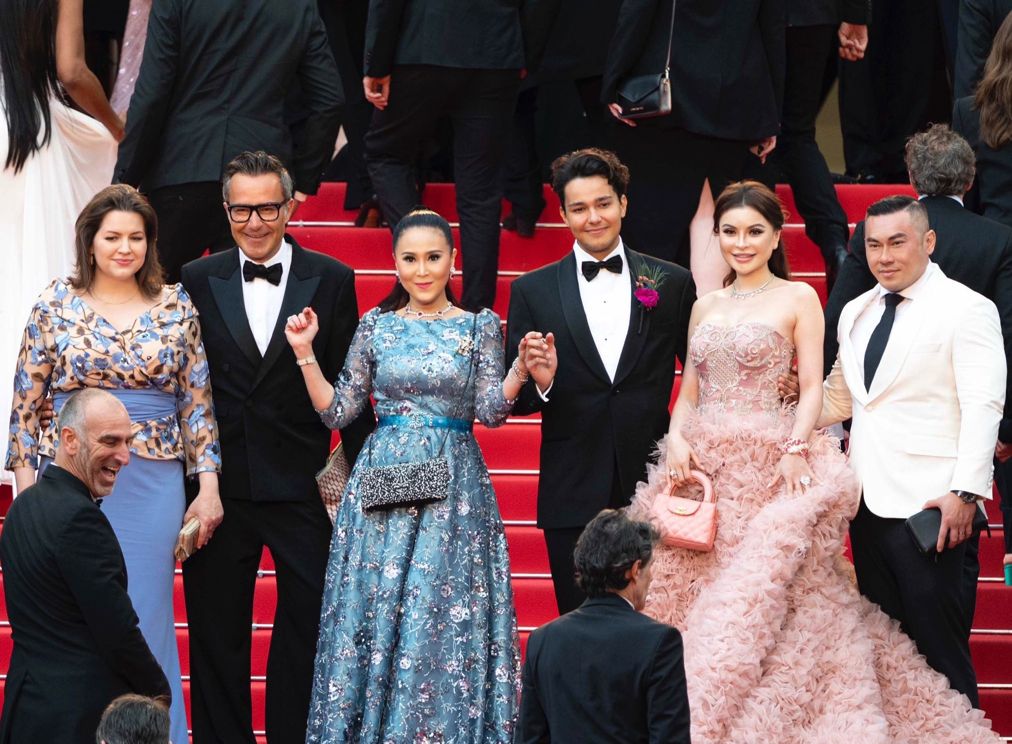 First Lady of Iceland Eliza Reid, Hermès' Michael Coste, and Jessica Chaijaya on Cannes Film Festival red carpet 2024